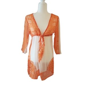 Bohemian swimsuit coverup one size